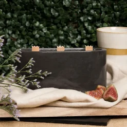 Senteurs<Boutiques de musées Bougie 3 mèches - Béton Anthracite 350g