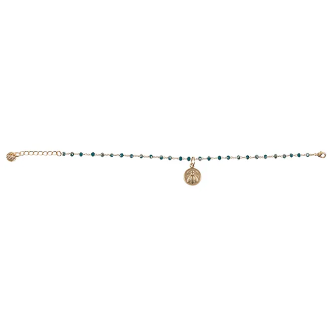 Boutiques de musées Bracelet Abeille - Bleu canard Sale