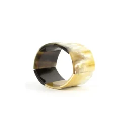 Boutiques de musées Bracelet articulé 7 pièces en corne noire finition mate Hot