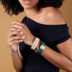 Boutiques de musées Bracelet Nymphéas graphique Blanc sable Outlet