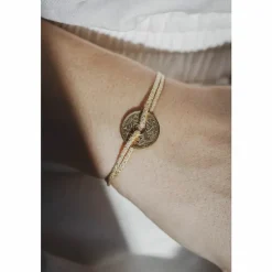 Boutiques de musées Bracelet République Française 5 centimes - Cordon doré Hot