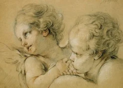 Boutiques de musées Buste et tête d'anges (panneaux acryliques) Clearance