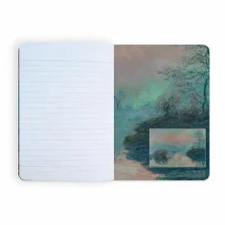 Boutiques de musées Cahier Claude Monet - Soleil couchant sur la Seine à Lavacourt, effet d'hiver, 1880 Outlet