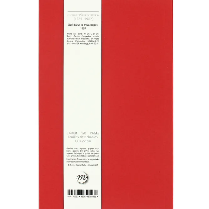 Boutiques de musées Cahier František Kupka - Trois Bleus et trois rouges Online