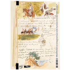 Boutiques de musées Cahier à élastique Eugène Delacroix - Cavaliers Hot