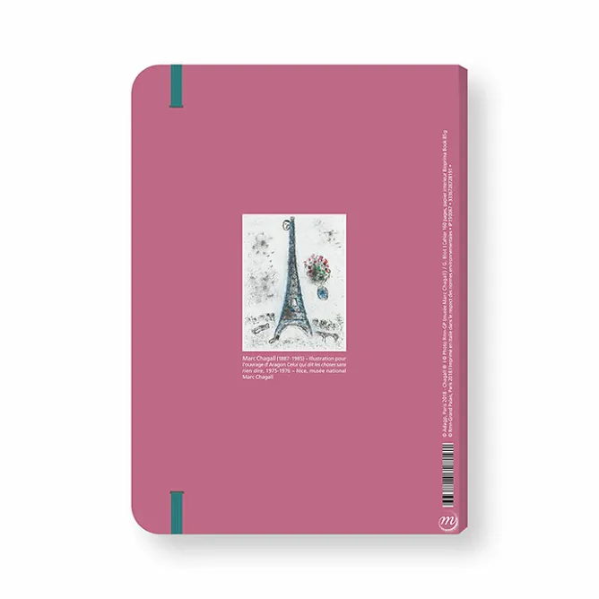 Boutiques de musées Cahier à élastique Marc Chagall - Illustration pour l'ouvrage d'Aragon "Celui qui dit les choses sans rien dire" New