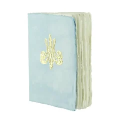 Boutiques de musées Cahier papier bouilli en cuve - Monogramme de Marie-Antoinette - Bleu Online