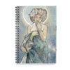 Cahiers Et Carnets<Boutiques de musées Cahier à spirale Alphonse Mucha - La lune et les étoiles, 1902