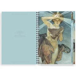 Cahiers Et Carnets<Boutiques de musées Cahier à spirale Alphonse Mucha - La lune et les étoiles, 1902