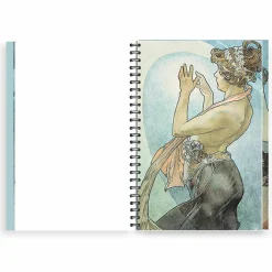 Cahiers Et Carnets<Boutiques de musées Cahier à spirale Alphonse Mucha - La lune et les étoiles, 1902