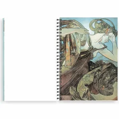 Cahiers Et Carnets<Boutiques de musées Cahier à spirale Alphonse Mucha - La lune et les étoiles, 1902