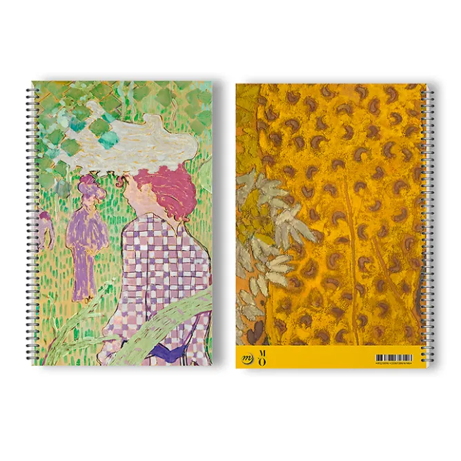 Boutiques de musées Cahier à spirale Bonnard Femme à la robe quadrillée Discount