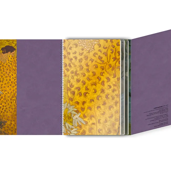 Boutiques de musées Cahier à spirale Bonnard Femme à la robe quadrillée Discount