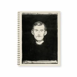 Cahiers Et Carnets<Boutiques de musées Cahier à spirale Edvard Munch - Autoportrait au bras de squelette, 1895