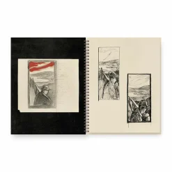 Cahiers Et Carnets<Boutiques de musées Cahier à spirale Edvard Munch - Autoportrait au bras de squelette, 1895