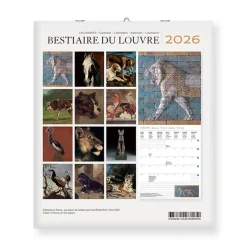 Calendriers Et Agendas<Boutiques de musées Calendrier 2026 - Bestiaire du Louvre - 15,5x18cm