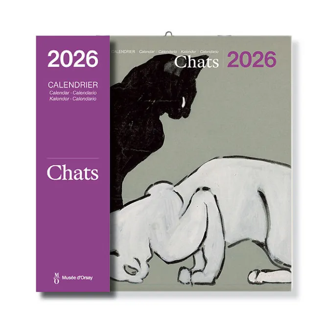 Boutiques de musées Calendrier 2026 - Chats - 30x30 cm Clearance