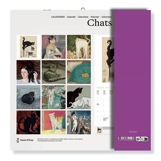 Boutiques de musées Calendrier 2026 - Chats - 30x30 cm Clearance