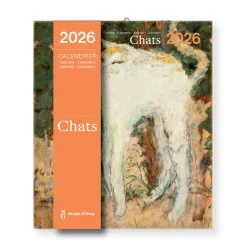 Boutiques de musées Calendrier 2026 - Chats - 15,5x18cm Clearance