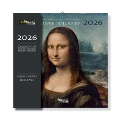 Calendriers Et Agendas<Boutiques de musées Calendrier 2026 - Chefs-d'œuvre du Louvre - 30x30 cm