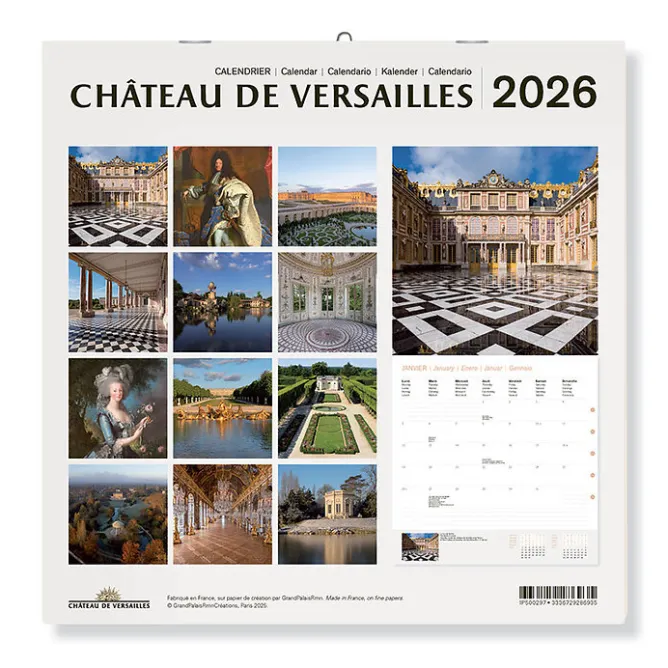 Calendriers Et Agendas<Boutiques de musées Calendrier 2026 - Château de Versailles - 30x30 cm