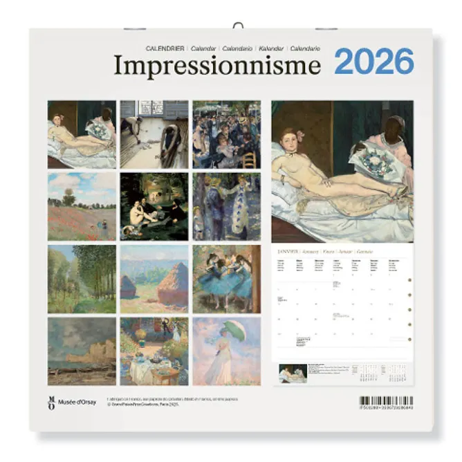 Calendriers Et Agendas<Boutiques de musées Calendrier 2026 - Impressionnisme - 30x30 cm