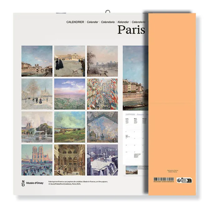 Calendriers Et Agendas<Boutiques de musées Calendrier 2026 - Paris Peintures - 30x30 cm