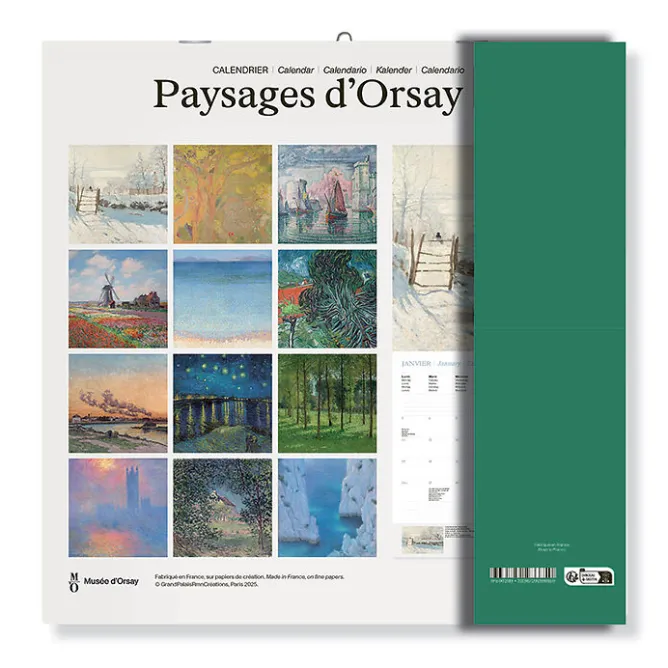 Boutiques de musées Calendrier 2026 - Paysages d'Orsay - 30x30 cm Discount