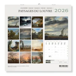Boutiques de musées Calendrier 2026 - Paysages du Louvre - 30x30 cm Clearance