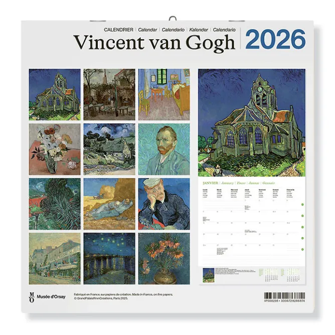 Calendriers Et Agendas<Boutiques de musées Calendrier 2026 - Vincent van Gogh - 30x30 cm