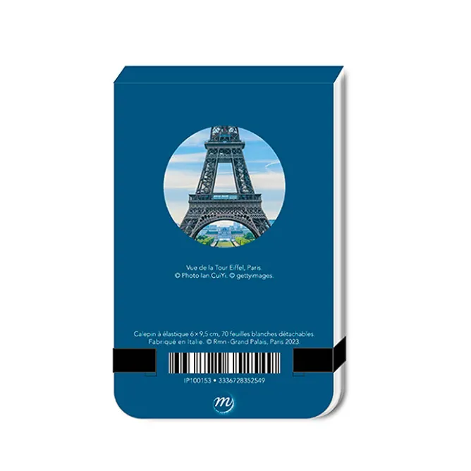 Boutiques de musées Calepin à élastique Alfred Wolf - La tour Eiffel et la verrière du musée d'Orsay depuis les toits du Louvre Best