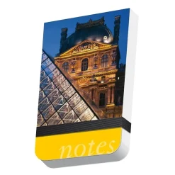 Boutiques de musées Calepin à élastique - La cour Napoléon et la Pyramide du musée du Louvre Hot