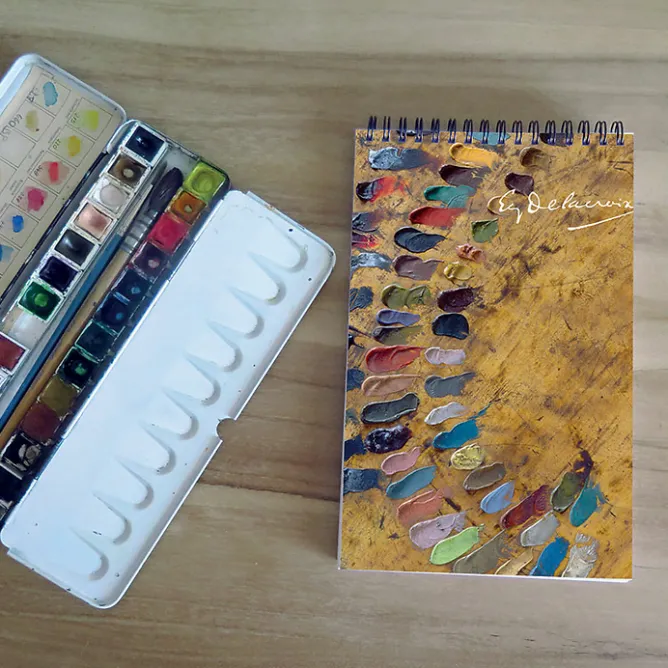 Cahiers Et Carnets<Boutiques de musées Carnet de croquis 30 feuilles Eugène Delacroix - Palette