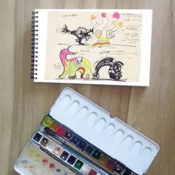 Cahiers Et Carnets<Boutiques de musées Carnet de croquis à spirale Niki de Saint Phalle / Jean Tinguely - Le Paradis fantastique, 7 mars 1967