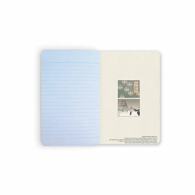Cahiers Et Carnets<Boutiques de musées Carnet Henri Rivière - La Tour en construction, vue du Trocadéro, extrait de l'album Les Trente-six vues de la Tour Eiffel, entre 1888 et 1902
