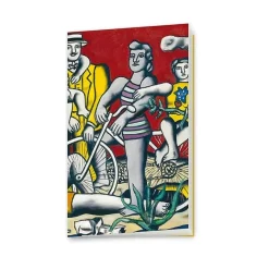 Boutiques de musées Carnet - Léger "Les loisirs sur fond rouge"