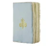 Boutiques de musées Carnet papier bouilli en cuve - Monogramme de Marie-Antoinette - Bleu New