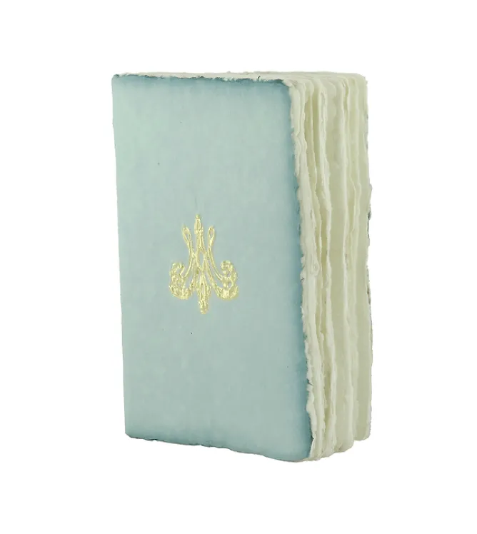 Cahiers Et Carnets<Boutiques de musées Carnet papier bouilli en cuve - Monogramme de Marie-Antoinette - Céladon