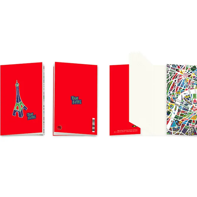 Boutiques de musées Carnet "Plan de Paris" - Tour Eiffel New
