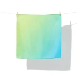 Boutiques de musées Carré de soie Bleu/vert 70x70cm Outlet