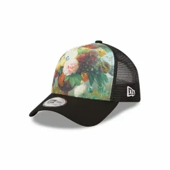 Boutiques de musées Casquette réglable A-Frame Trucker Vase de fleurs Noir - New Era x Louvre Discount