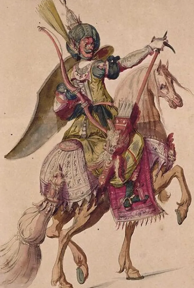 Boutiques de musées Cavalier Turc (panneaux acryliques) Online