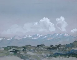 Panneaux Aluminium|Panneaux Acryliques<Boutiques de musées Chaîne de montagnes enneigées, le matin (panneaux aluminium)