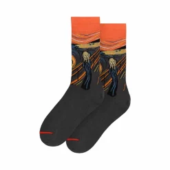 Chaussettes<Boutiques de musées Chaussettes Edvard Munch - Le Cri - Orange