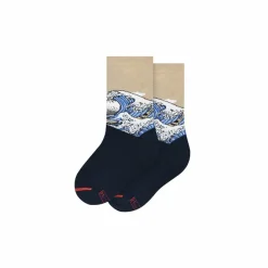 Boutiques de musées Chaussettes Hokusai - Grande Vague Modèle bébé 1-2 ans / 19-22 Online