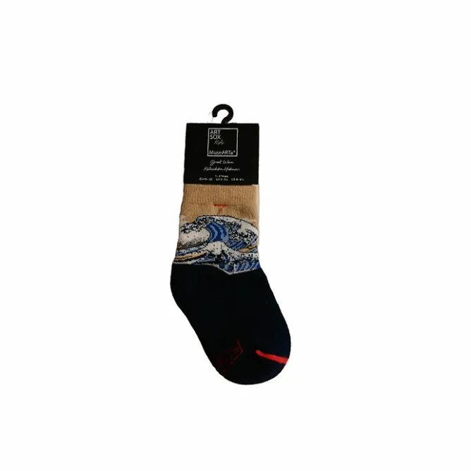 Boutiques de musées Chaussettes Hokusai - Grande Vague Modèle bébé 1-2 ans / 19-22 Online
