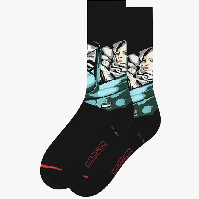 Chaussettes<Boutiques de musées Chaussettes Tamara de Lempicka - Tamara dans la Bugatti verte