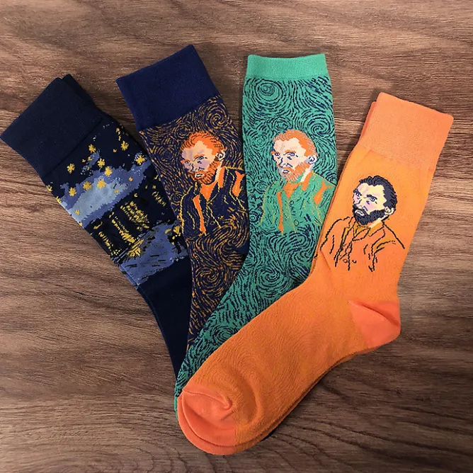 Boutiques de musées Chaussettes Vincent van Gogh - Autoportrait bleu41/46 - Musée d'Orsay Online
