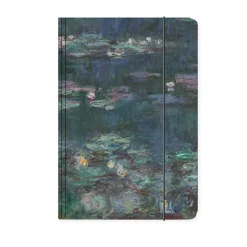 Boutiques de musées Chemise à élastique Claude Monet - Nymphéas, Reflets verts - A4
