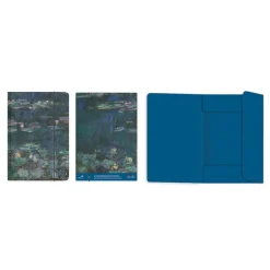Boutiques de musées Chemise à élastique Claude Monet - Nymphéas, Reflets verts - A4